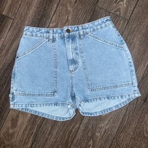 Billabong Patch Pocket High Waist Denim Shorts